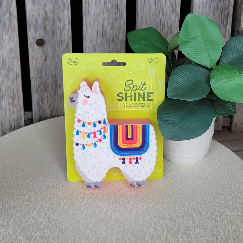 Fred Llama Sponge with Colorful Accents